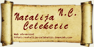Natalija Čeleketić vizit kartica
